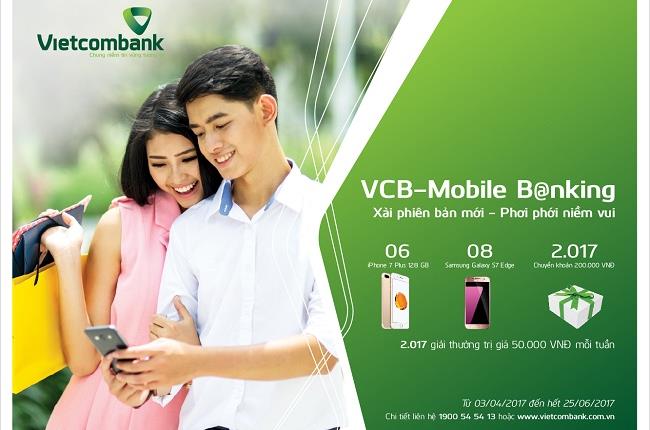 Thông báo Danh sách khách hàng trúng thưởng đợt 2 Chương trình khuyến mại “VCB-Mobile B@nking: Xài phiên bản mới – Phơi phới niềm vui”