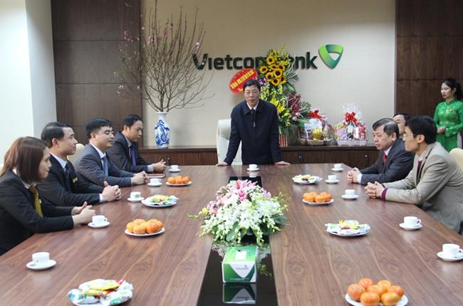 Bí thư Tỉnh ủy Bắc Giang đến thăm và chúc Tết Vietcombank Bắc Giang