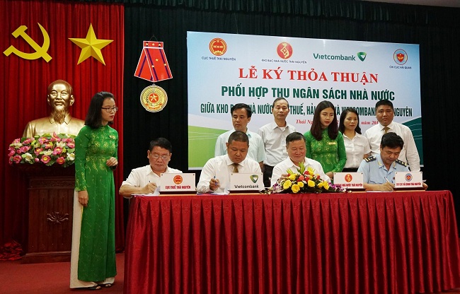 Vietcombank Thái Nguyên ký kết thỏa thuận liên tịch phối hợp thu ngân sách nhà nước trên địa bàn tỉnh Thái Nguyên