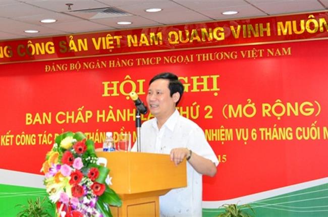 Đảng ủy Vietcombank tổ chức hội nghị BCH lần thứ 2 (mở rộng) và triển khai nhiệm vụ 6 tháng cuối năm 2015