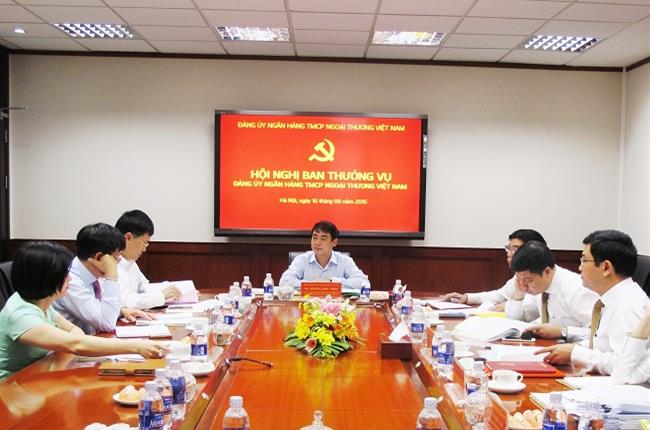Đảng ủy Vietcombank tổ chức hội nghị ban thường vụ tháng 9/2015