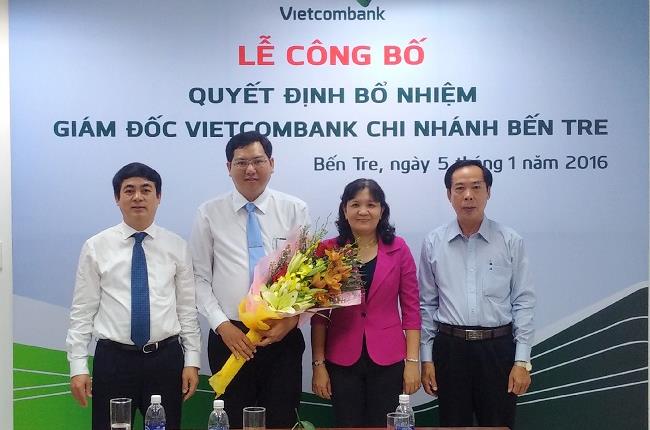 Vietcombank bổ nhiệm giám đốc Vietcombank chi nhánh Bến Tre