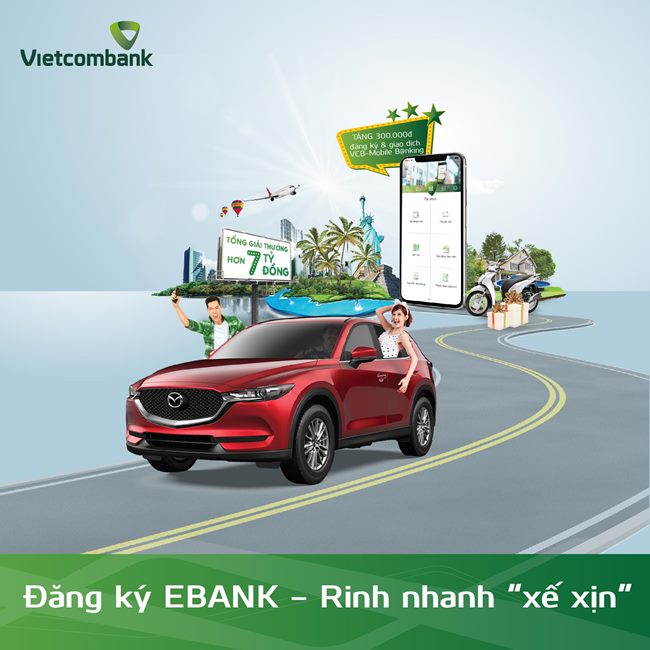 Thông báo buổi lễ quay thưởng chương trình khuyến mại “Đăng ký Ebank – Rinh nhanh xế xịn”