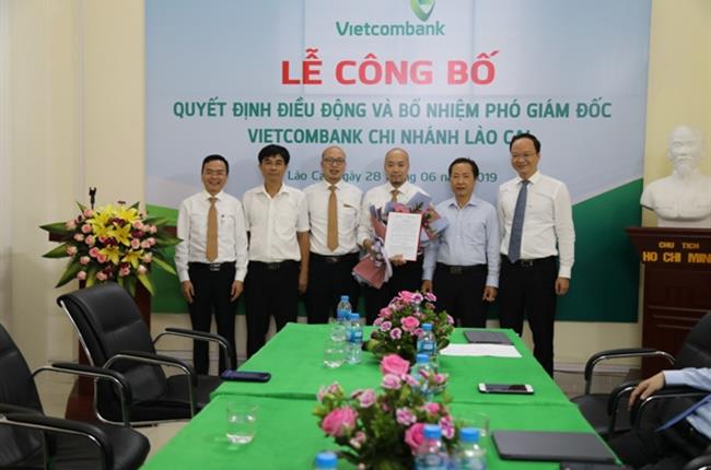 Lễ công bố quyết định điều động và bổ nhiệm Phó Giám đốc Chi nhánh Vietcombank Lào Cai