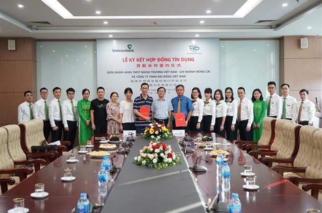 Vietcombank Móng Cái ký kết hợp đồng tín dụng trị giá 6 triệu đô la Mỹ với Công ty Đại Đông Việt Nam
