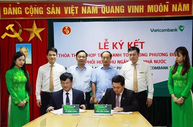 Vietcombank Phú Thọ ký kết thỏa thuận hợp tác thanh toán song phương điện tử và phối hợp thu ngân sách Nhà nước với Kho bạc Nhà nước tỉnh Phú Thọ 