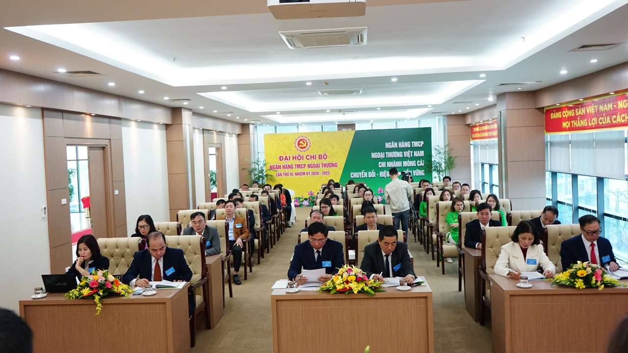 Vietcombank Móng Cái tổ chức Đại hội Chi bộ lần thứ III – Đại hội điểm của thành phố Móng Cái