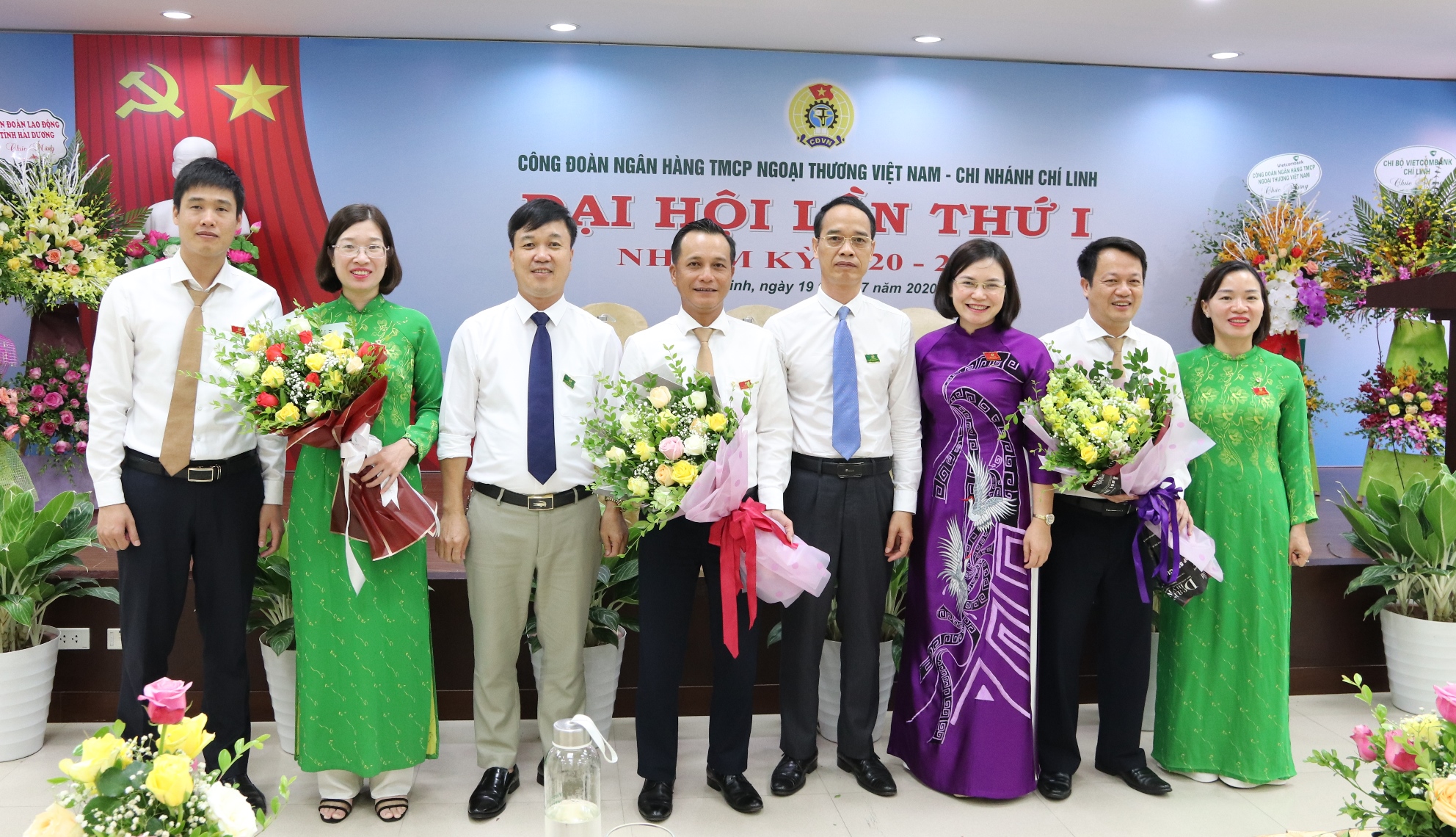Công đoàn cơ sở Vietcombank Chí Linh tổ chức thành công Đại hội Công đoàn cơ sở lần thứ I nhiệm kỳ 2020-2025