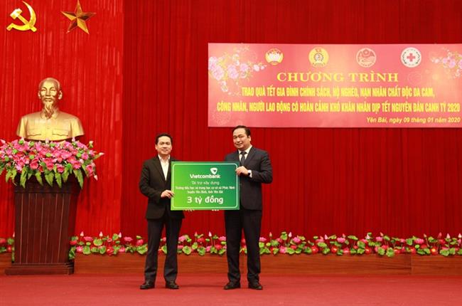 Vietcombank tài trợ 3 tỷ đồng xây dựng trường học tại tỉnh Yên Bái