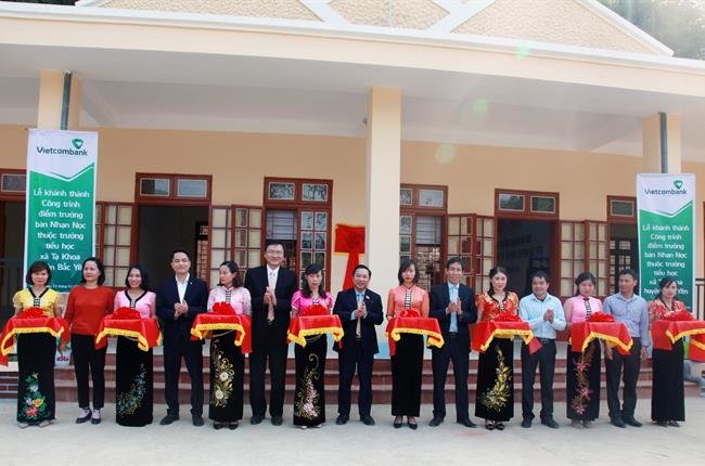 Vietcombank tài trợ xây dựng Nhà lớp học Trường tiểu học xã Tạ Khoa, huyện Bắc Yên, tỉnh Sơn La