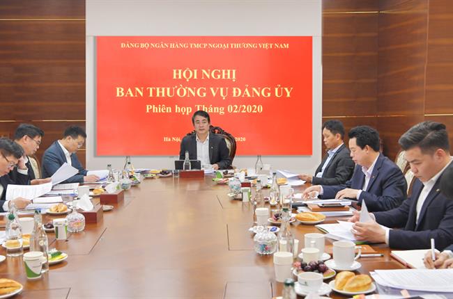 Hội nghị Ban thường vụ Đảng ủy Vietcombank phiên họp tháng 2/2020