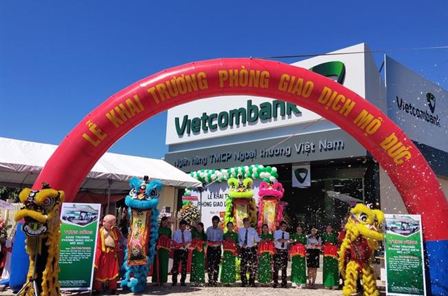 Vietcombank Dung Quất khai trương Phòng giao dịch Mộ Đức 