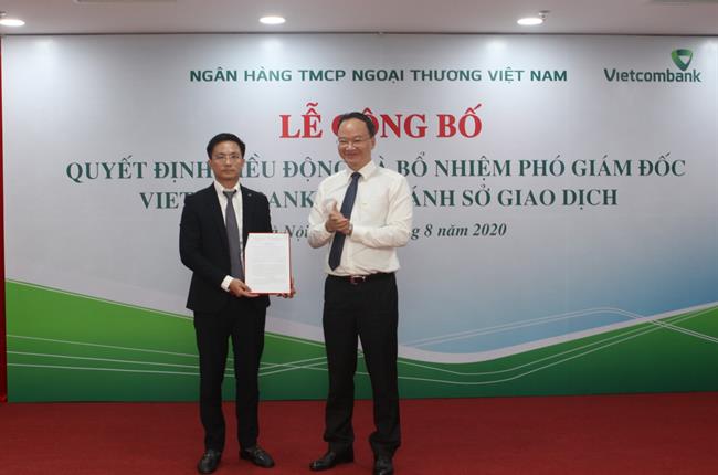 Lễ công bố quyết định điều động và bổ nhiệm Phó Giám đốc Vietcombank Sở giao dịch