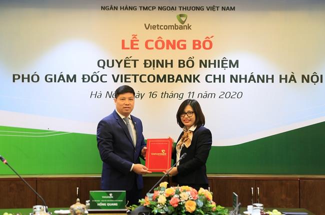 Vietcombank công bố quyết định bổ nhiệm Phó Giám đốc Chi nhánh Hà Nội