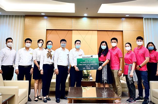 Công đoàn Vietcombank Quảng Bình ủng hộ 1,5 tấn cá cho chương trình "Góp cá gửi Thành phố Hồ Chí Minh"