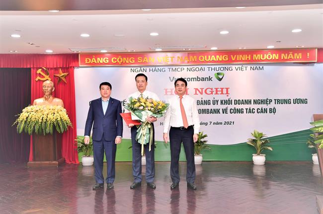 Hội nghị công bố quyết định của Ban Thường vụ Đảng ủy Khối DNTW và Nghị quyết của Hội đồng quản trị Vietcombank về công tác cán bộ