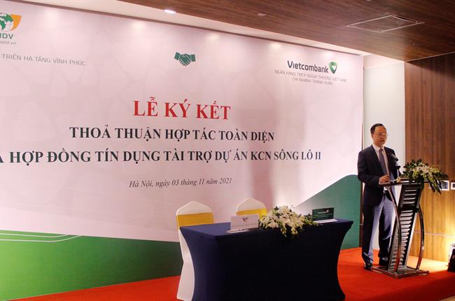 Vietcombank và VPID ký kết hợp đồng tín dụng tài trợ dự án Khu công nghiệp Sông Lô II trị giá 1.000 tỷ đồng