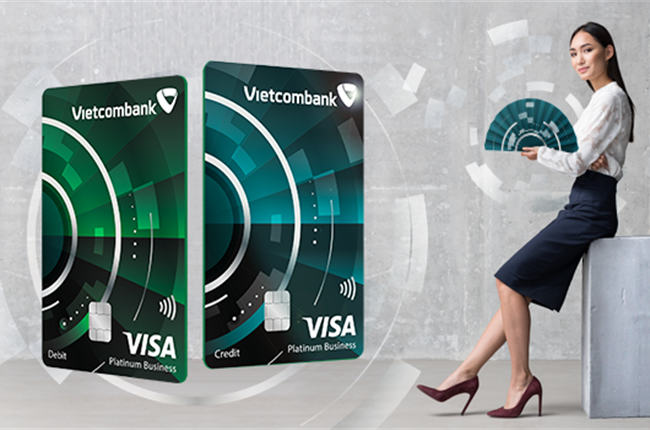 Bộ đôi sản phẩm thẻ doanh nghiệp Vietcombank Visa Business – Hoàn tiền không giới hạn