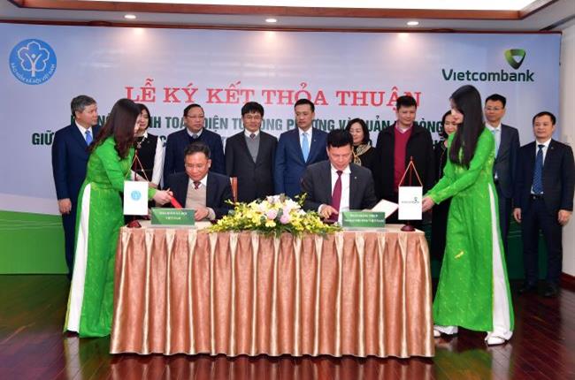 Vietcombank và BHXH Việt Nam ký kết Thỏa thuận kết nối thanh toán điện tử song phương và quản lý dòng tiền