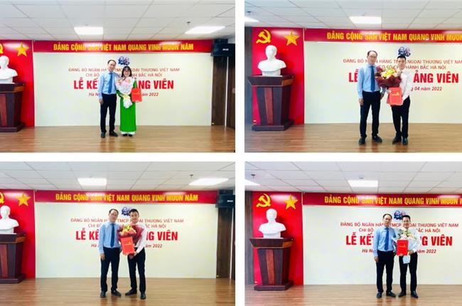 Vietcombank Bắc Hà Nội tổ chức Lễ kết nạp Đảng viên mới