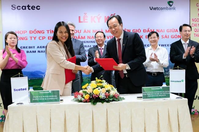 Vietcombank Đông Sài Gòn tài trợ hơn 858 tỷ đồng dự án Nhà máy điện gió Đầm Nại công suất 39,375 MW