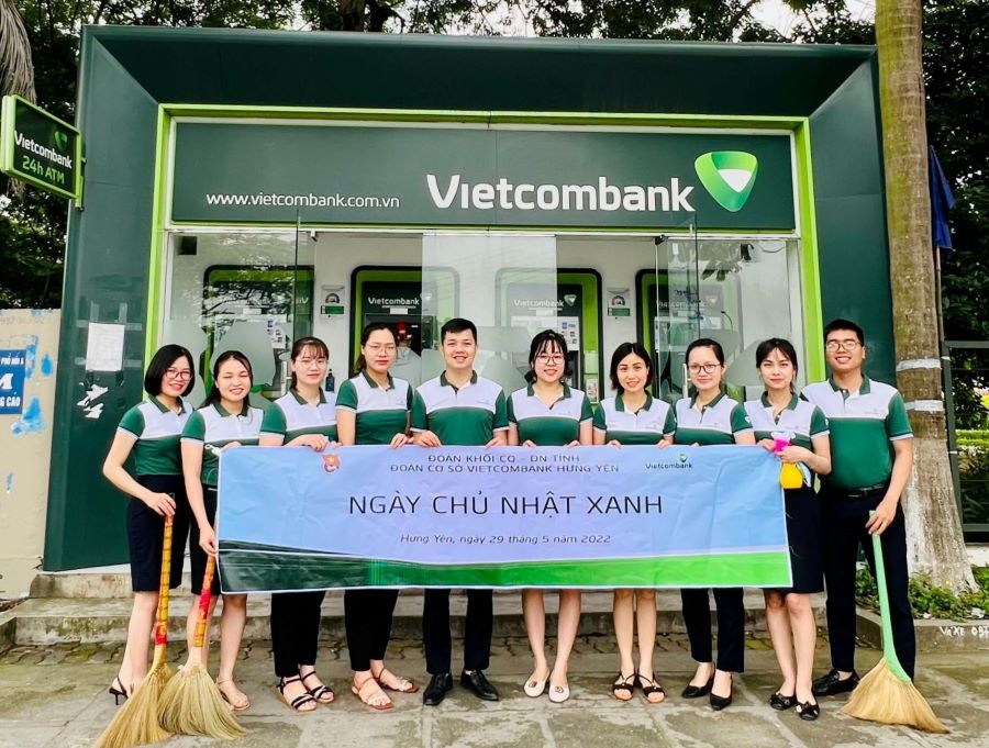 Vietcombank Hưng Yên với “Ngày Chủ nhật xanh”