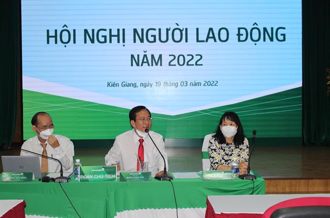 Vietcombank Kiên Giang tổ chức hội nghị Người lao động năm 2022