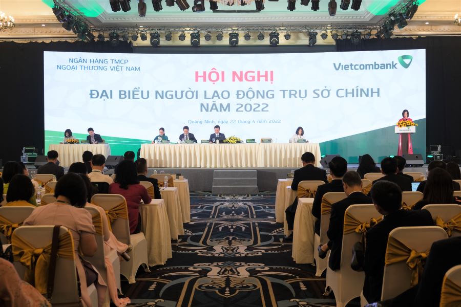 Hội nghị đại biểu Người lao động Vietcombank Trụ sở chính năm 2022  