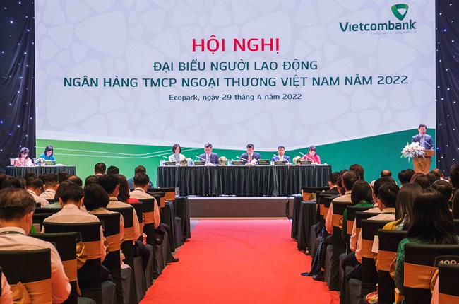 Vietcombank tổ chức thành công Hội nghị đại biểu Người lao động năm 2022