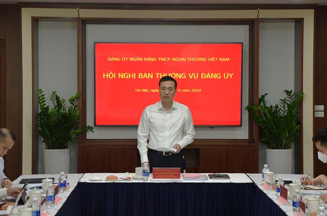 Hội nghị ban thường vụ Đảng ủy Vietcombank phiên họp tháng 5/2022