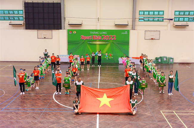 Vietcombank Thăng Long tổ chức ngày hội thể thao nhí Thăng Long Sport Kids 2022