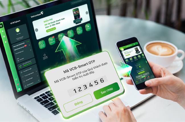 Vietcombank ra mắt phiên bản Smart OTP hợp nhất, xác thực cho tất cả giao dịch trực tuyến trên App và Web của VCB Digibank