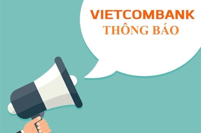 Thông báo điều chỉnh biểu phí sản phẩm thẻ Vietcombank