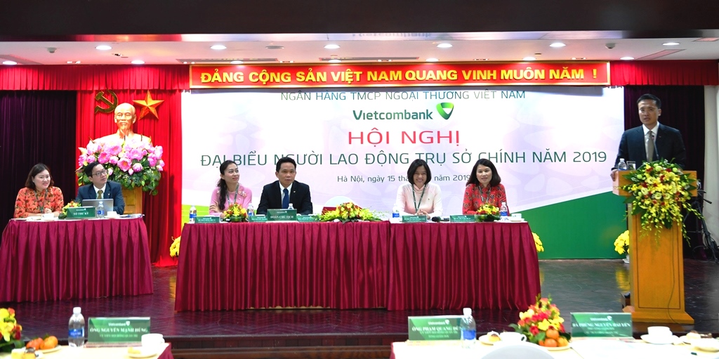 Hội nghị Đại biểu Người lao động Vietcombank Trụ sở chính năm 2019 thành công tốt đẹp