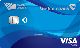 Thẻ ghi nợ quốc tế liên kết Vietcombank – Đại học quốc gia Hồ Chí Minh Visa