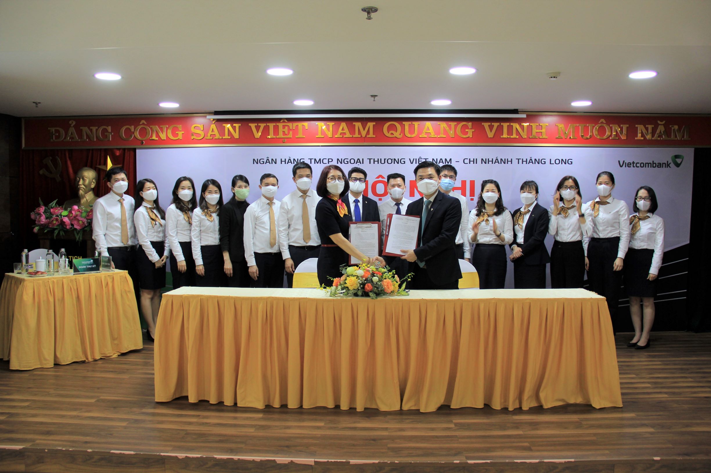 Vietcombank Thăng Long tổ chức Hội nghị đại biểu Người lao động năm 2022
