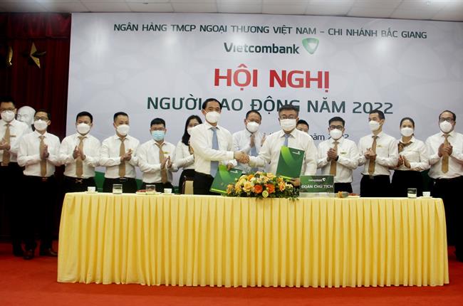 Vietcombank Bắc Giang tổ chức Hội nghị đại biểu Người lao động năm 2022