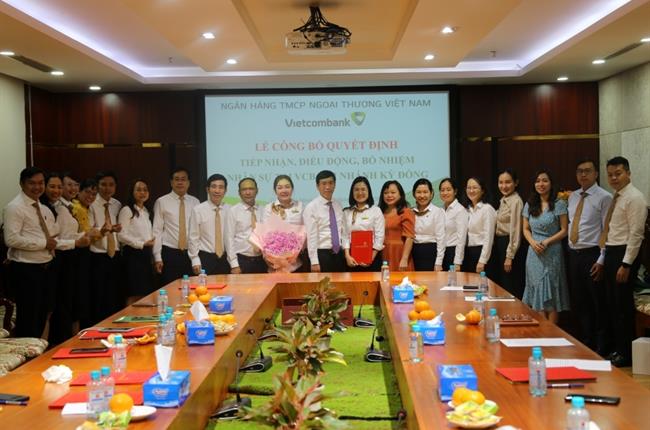 Lễ công bố quyết định bổ nhiệm nhân sự Vietcombank Kỳ Đồng