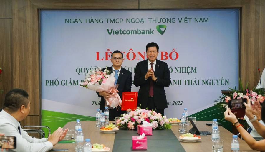Vietcombank công bố quyết định bổ nhiệm Phó Giám đốc Chi nhánh Thái Nguyên