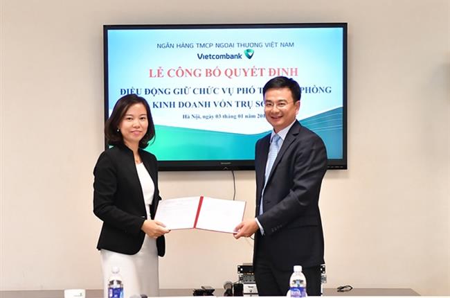 Lễ công bố quyết định điều động cán bộ tại Trụ sở chính Vietcombank
