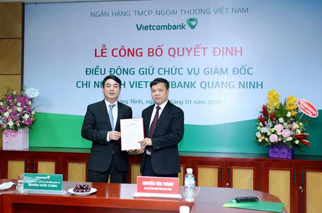 Lễ công bố quyết định điều động và bổ nhiệm Giám đốc chi nhánh Vietcombank Quảng Ninh và Hạ Long