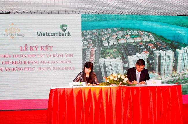 Vietcombank nam sài gòn và công ty TNHH phát triển Phú Mỹ Hưng ký kết bảo lãnh tài chính