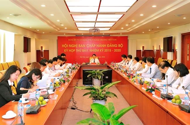 Đảng ủy Vietcombank tổ chức hội nghị ban chấp hành  đảng bộ kỳ họp thứ 7 và hội nghị ban thường vụ phiên họp tháng 10/2016