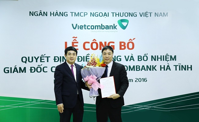 Vietcombank điều động và bổ nhiệm Giám đốc Chi nhánh Hà Tĩnh