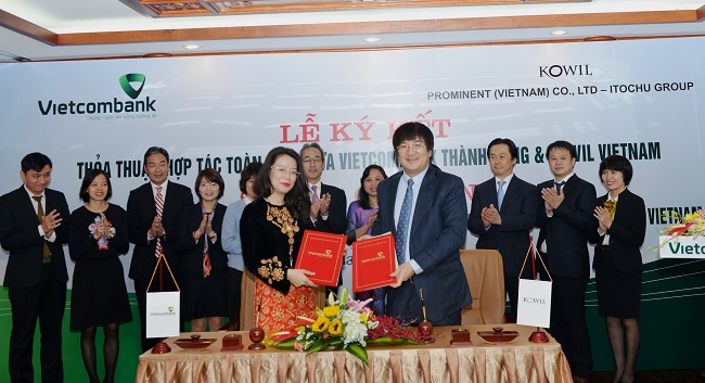 Vietcombank thành công và công ty cp thời trang kowil Việt Nam ký kết thỏa thuận hợp tác toàn diện