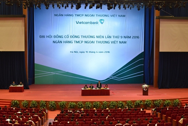 Vietcombank tổ chức thành công Đại hội đồng cổ đông thường niên Vietcombank lần thứ 9 năm 2016