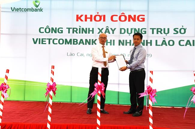 Vietcombank  Lào Cai khởi công xây dựng trụ sở làm việc