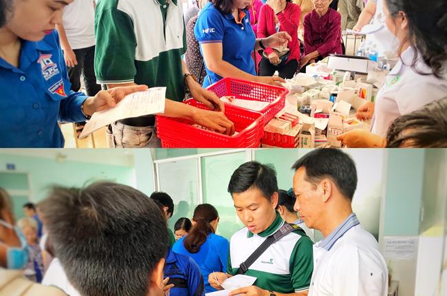 Vietcombank Tân Bình tổ chức khám bệnh, phát thuốc miễn phí tại huyện Nhà Bè, Tp. Hồ Chí Minh