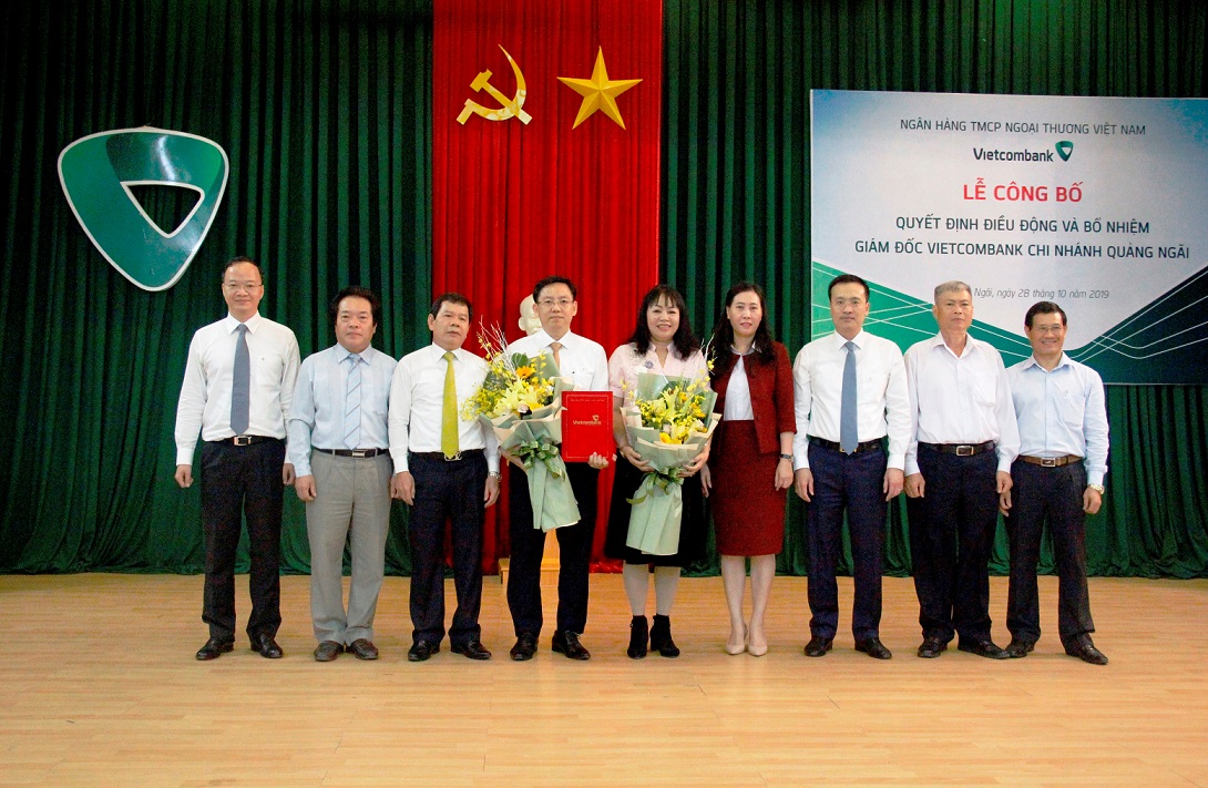 Vietcombank công bố quyết định điều động bổ nhiệm Giám đốc chi nhánh Quảng Ngãi 
