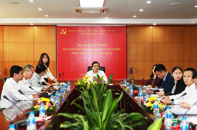 Hội nghị kiểm điểm Ban chấp hành Đảng bộ, Ban Giám đốc Vietcombank Sở giao dịch